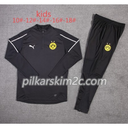 Borussia Dortmund Dziecięca Komplet Bluzy Treningowe Czarny 2018-2019